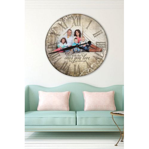  ForAllTimeClocks Personalized Clock, Photo Clock, Wall Clock, personalized photo gifts, large wall clock, wedding decor