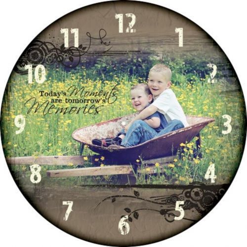  ForAllTimeClocks Personalized Clock, Photo Clock, Wall Clock, personalized photo gifts, large wall clock, wedding decor