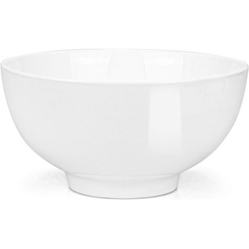  [아마존베스트]Foraineam 12 Pack 10 Ounces Porcelain Small Bowl Set White Round Bowls for Dessert, Ice Cream, Salad, Fruit, Small Side Dishes