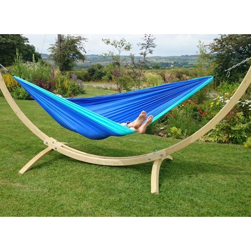  Forbidden SHINE HAI Camping Hammock, Lightweight Parachute Nylon Garden Hammock, Portable Bed for Backpacking, Camping, Travel, Beach, Yard