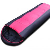 Forbidden 1.8kgs Adult Outdoor Camping Sleeping Bag Envelope Pattern with Cap Thick Filling Cotton Light Easy Carry Keep Warm Sleeping Bag