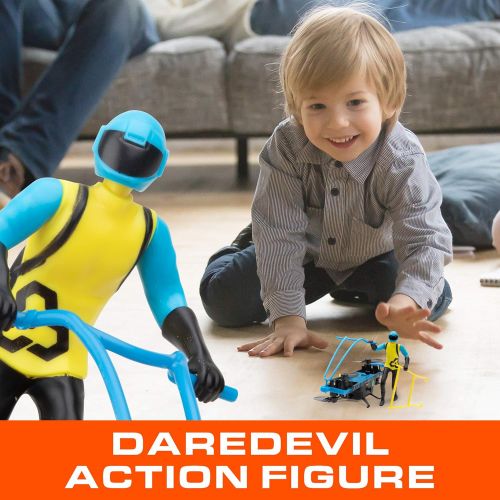  [아마존 핫딜] Force1 Stunt RC Mini Drone for Kids  Remote Control Flying Toys for Kids with Paraglider and Hover Modes, Action Figure