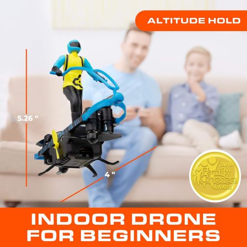  [아마존 핫딜] Force1 Stunt RC Mini Drone for Kids  Remote Control Flying Toys for Kids with Paraglider and Hover Modes, Action Figure