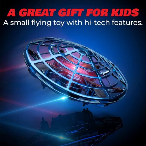  [아마존베스트]Hand Operated Drones for Kids or Adults - Scoot Hands Free Mini Drone Helicopter, Easy Indoor Small Orb Flying Ball Drone Toys for Boys or Girls (Blue)