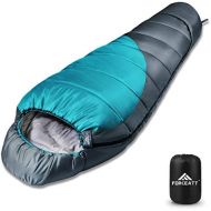 Forceatt Mummy Sleeping Bag, 32-68°F Sleeping Bags for Adults Suitable for 0 Degree Cold Weather, Water-Resistant, Warm and Washable Backpacking Sleeping Bag Great for Camping, Hik