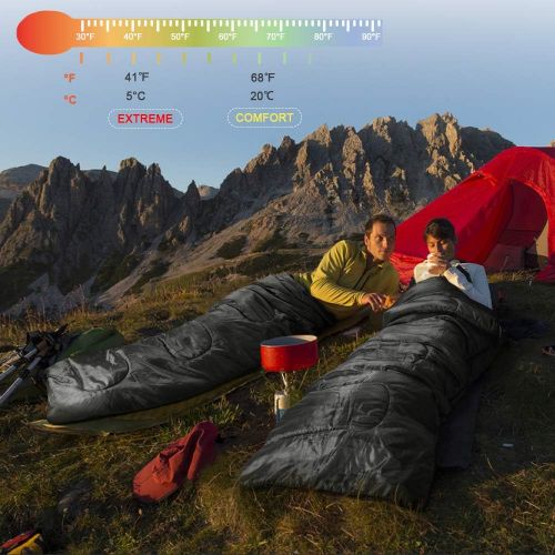  Forceatt?Sleeping?Bags?for?Adults,?Ultralight?Sleeping?Bags?for?1?and?2?Person,?Lightweight?Sleeping?Bag?with?Stora