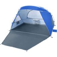 Forceatt Beach Tent for 2 Person, UPF50+ Silver Coated Shade Beach Tent，Light Weight and Easy to Carry and Set up, Tent can Also be Used in Gardens or Parks by Screw Ground Nails W