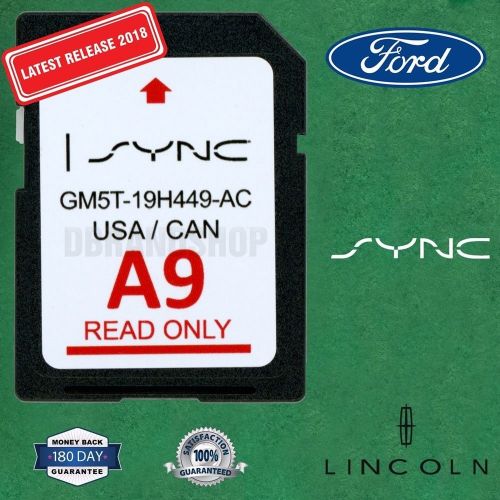  Ford Lincoln A9 SYNC SD Card Navigation 2019 USCanada Map Updates A8 A7 A6 A5