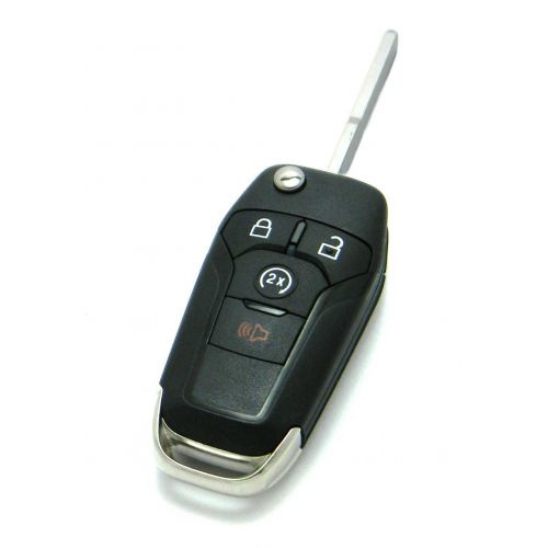  OEM Ford 4-Button Flip Key Fob Remote with Remote Start (FCC ID: N5F-A08TDA, PN: 164-R8134)