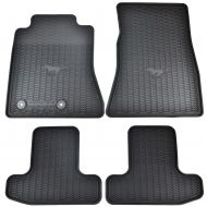 Ford OEM Factory Stock 2015 2016 Black Mustang Pony Horse All Weather Vinyl Floor Mats Front & Rear
