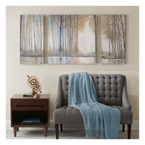  Madison Park Forest Reflections Gel Coated Canvas Set Of 3 Multi 15x35x153