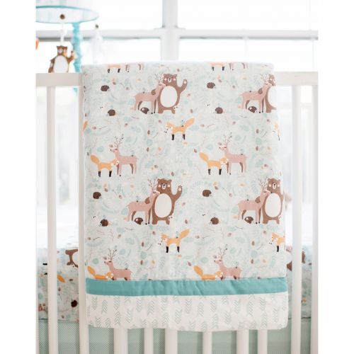  Forest Friends 3pc Crib Bedding Set