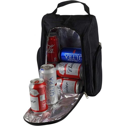  Foretra - Golf Cooler Shoe Bag - Bring Your Beer Incognito to The Golf Course Looks Like a Real Shoebag Doubles as a Cooler