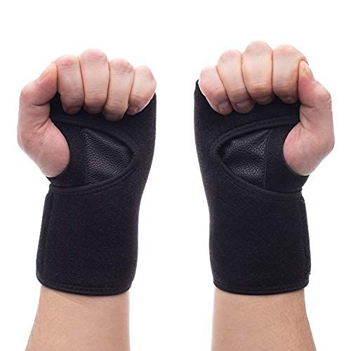  Foretra PAIR Advanced Wrist Support Carpal Tunnel Splint - Black Wrist Brace for Immediate Pain Relief from Carpal Tunnel Syndrome CTS, Wrist Pain, Sprains, RSI and Arthritis (Incl