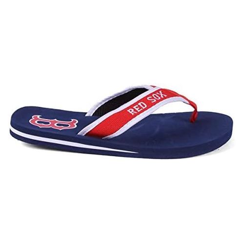  Forever Collectibles Officially Licensed MLB Contour Flip Flops - Happy Feet and Comfy Feet