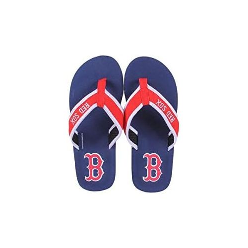  Forever Collectibles Officially Licensed MLB Contour Flip Flops - Happy Feet and Comfy Feet