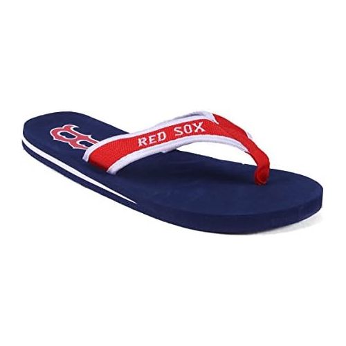  Forever Collectibles Officially Licensed MLB Contour Flip Flops - Happy Feet and Comfy Feet