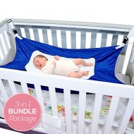 Forever Cozy Baby Hammock for Crib - Triple Layer Breathable Mesh Netting, [Best Bundle] with Laundry Bag &...