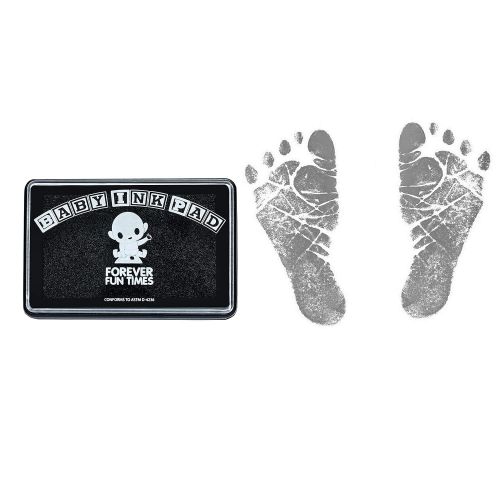  Baby Hand and Footprint Kit by Forever Fun Times | Get Hundreds of Detailed Prints with One Baby Safe Ink Pad | Easy to Clean, and Works with Any Paper or Card | Clean and Safe (Bl