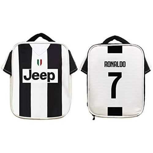  Forever Inc Cristiano Ronaldo #7 Soccer Jersey Lunch Premium CR7 Fan Gift Unique School Lunch Box Dimensions H 9.25 x W 7.3 x D 3.5 in