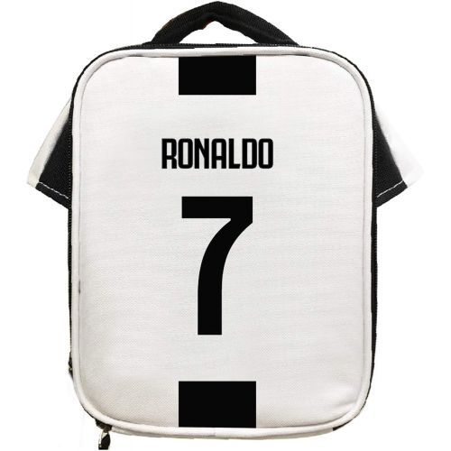  Forever Inc Cristiano Ronaldo #7 Soccer Jersey Lunch Premium CR7 Fan Gift Unique School Lunch Box Dimensions H 9.25 x W 7.3 x D 3.5 in