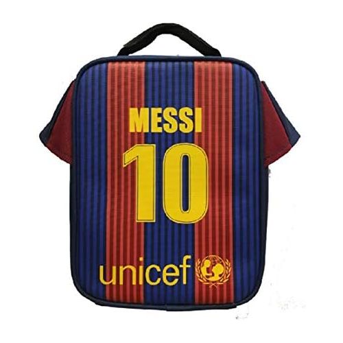  Forever Inc Lionel Messi #10 Barcelona Soccer Jersey Lunch Bag Premium Fan Gift Unique School Lunch Box