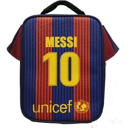  Forever Inc Lionel Messi #10 Barcelona Soccer Jersey Lunch Bag Premium Fan Gift Unique School Lunch Box