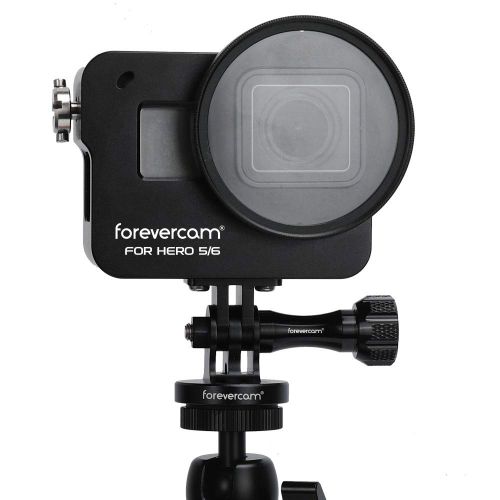  Forevercam 5-in-1 Action Camera Aluminum Thumbscrew Accessories Tripod Mount Adapter kit for GoPro Session, Fusion，Hero,6, 5, 4, 3+, 3, 2, 1