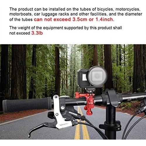  [아마존베스트]Forevercam 360° rotation and lock for mountain bike handlebars made of aluminium, compatible with all action cameras.