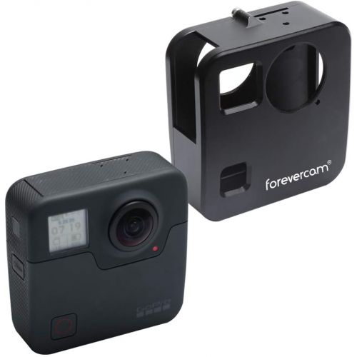  Forevercam Accessories kit for GoPro Fusion, Including Aluminum Housing CasePortable Large Carrying case2Aluminium Alloy Lens Cap3 Aluminum Thumbscrew1 Wrench 1Mount Adapter