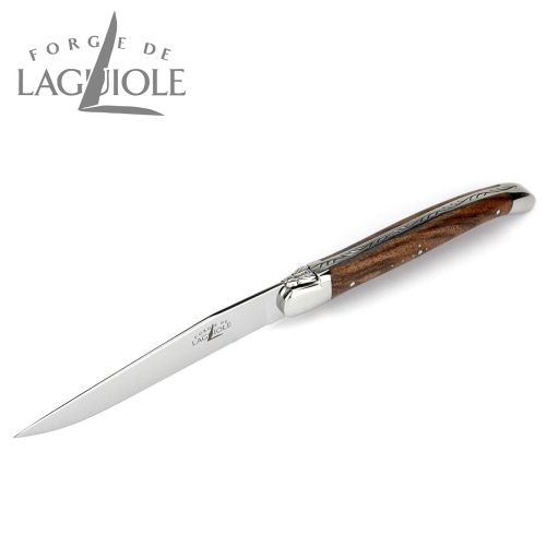  Forge De LaguioleSet of 2from France High-Shine French Table KnifeSteel Handle Walnut