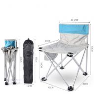 Forgiven Folding Camping Chair Portable Foldable Mini Chair Lightweight Camping Hiking Travel Fishing Stools Folding Chair Heavy Duty Frame Chair for Adult with Storage Bag (Color : Gray, S