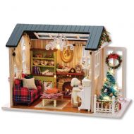 Forgiven-kids toys DIY House Kit 3D Puzzles Handmade Miniature Dollhouse DIY Kit Dollhouses Accessories Dolls Houses with Furniture & LED Best Birthday Gifts for Women and Girls DIY Gift for Friends,