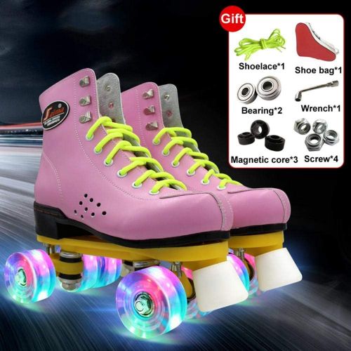  Foride Womens Roller Skates High-top Roller Skates Four-Wheel Roller Skates Roller Skates for Girls/Boys/Adults