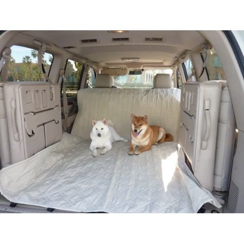  Formosa Covers Deluxe Quilted and Padded Dog Car Seat Cover with Non-Slip Back Best for Car Truck and SUV - Make Travel with Your Pet Always an Option - 3 Sizes and Colors (Black, Grey, Taupe)