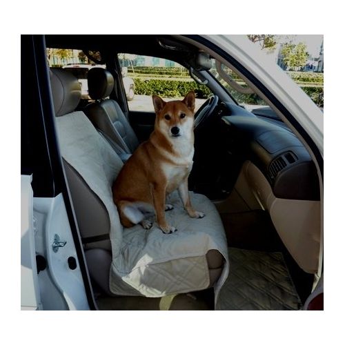  Formosa Covers Deluxe Quilted and Padded Dog Car Seat Cover with Non-Slip Back Best for Car Truck and SUV - Make Travel with Your Pet Always an Option - 3 Sizes and Colors (Black, Grey, Taupe)