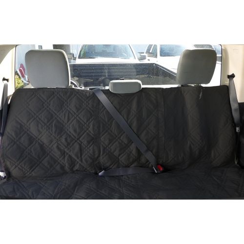  Formosa Covers Deluxe Quilted and Padded Dog Car Seat Cover with Non-Slip Back Best for Car Truck and SUV - Make Travel with Your Pet Always an Option - 3 Sizes and Colors (Black, Grey, Taupe)