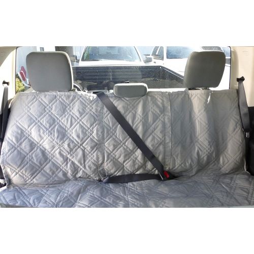  Formosa Covers Deluxe Quilted and Padded Dog Car Seat Cover with Non-Slip Back Best for Car Truck and SUV - Make Travel with Your Pet Always an Option - 3 Sizes and Colors (Black, Grey, Taupe)