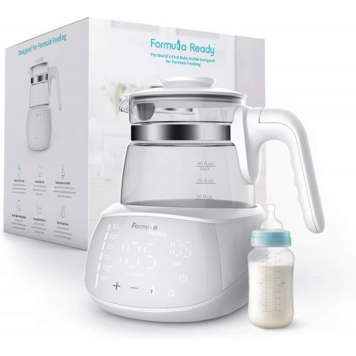  Formula Ready Baby Water Kettle- One Button Boil Cool Down and Keep Warm at Perfect Baby Bottle Temperature 24/7 - Dispense Warm Water Instantly- Replace Traditional Baby Bottle Wa