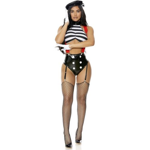  할로윈 용품Forplay womens Speechless Sexy Mime Costume