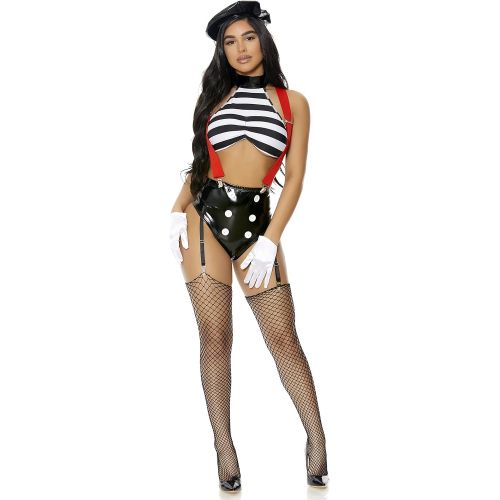  할로윈 용품Forplay womens Speechless Sexy Mime Costume