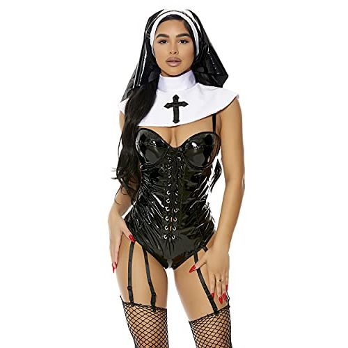  할로윈 용품Forplay womens Say Your Prayers Sexy Nun Costume