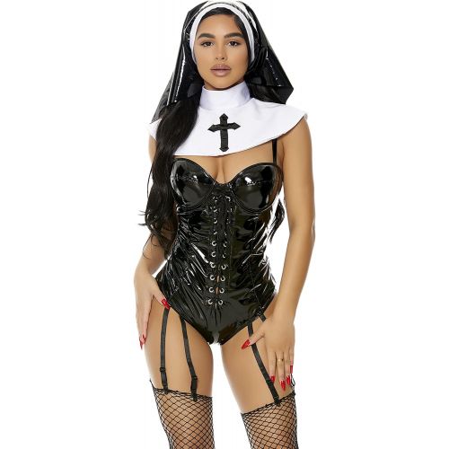  할로윈 용품Forplay womens Say Your Prayers Sexy Nun Costume