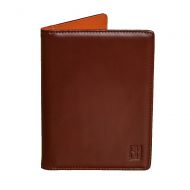 Forrest & Harold F&H Signature Passport Wallet in Top Grain Leather (Smooth Cognac/Rust)