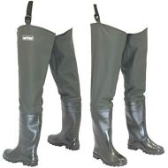 [아마존베스트]FortMen Mens Waders with Boots Waterproof Waders Size 41-47 Long Waders Rubber Boots Fishing Boots Angel