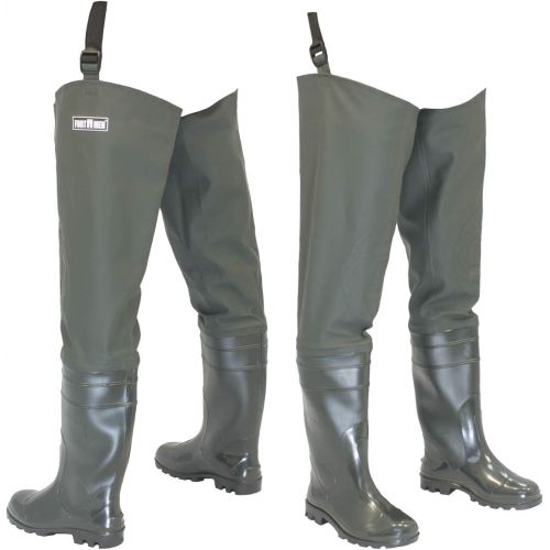  [아마존베스트]FortMen Mens Waders with Boots Waterproof Waders Size 41-47 Long Waders Rubber Boots Fishing Boots Angel