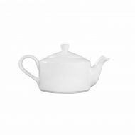 Fortessa Fortaluxe Vitrified China Dinnerware, Ilona Tea Pot with Lid, 13-Ounce