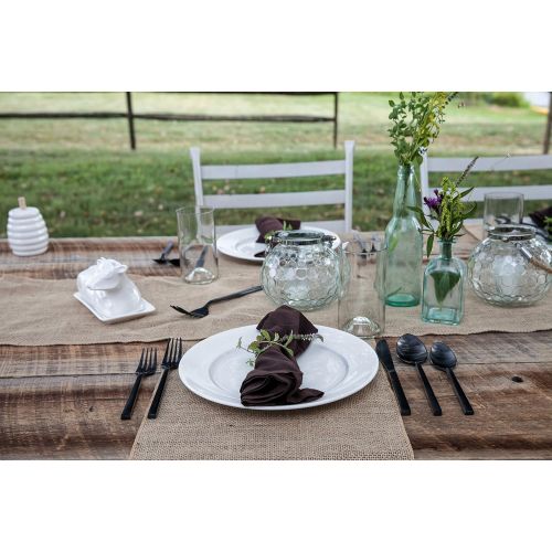  [아마존베스트]Fortessa Arezzo 18/10 Stainless Steel Flatware, 5 Piece Place Setting, Service for 1, Brushed Black - 5PPS-1656B-05