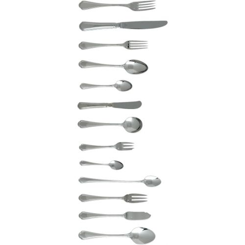  Fortessa Medici 1810 Stainless Steel Flatware Table Spoon, Set of 12