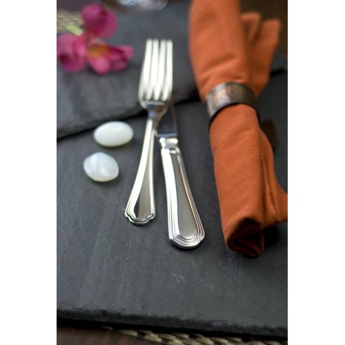  Fortessa Medici 1810 Stainless Steel Flatware Table Spoon, Set of 12